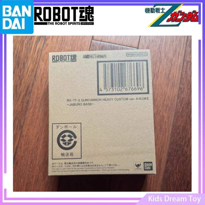 Bandai Stock Original ROBOT SPIRITS RX-77-3 GUNCANNON HEAVY CUSTOM Ver. A.N.I.M.E. -JABURO BASE- Anime Action Figures Toys Model