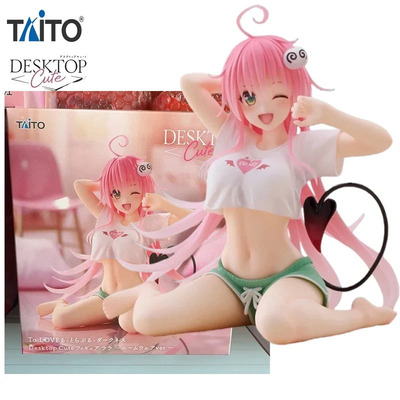 In Stock TAiTO To Love-Ru Darkness Desktop Cute Lala Satalin Deviluke ~Room Wear Ver.~ PVC 13CM Anime Action Figures Model Toy