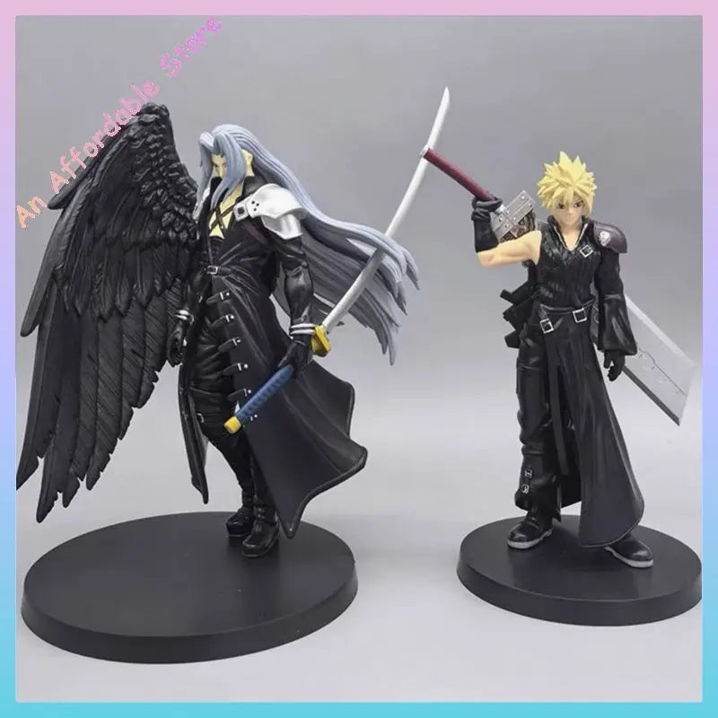 Final Fantasy 7 Sephiroth Cloud Strife Action Figure Model Desktop Peripheral Ornaments Children Toys Birthday Gift