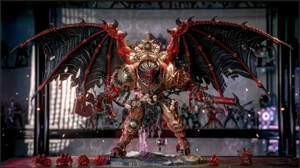 JOYTOY 1/18 Dark Source  40K World-Swallower Terror Demon Gene Primrose Angron Character Model Toy Gift Collection