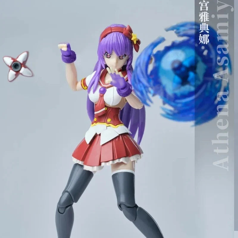 Original THE KING OF FIGNTERS XIV ATHENA ASAMIYA Anime Action Figure Assembly Model Toys Collectible Model Ornaments Gifts