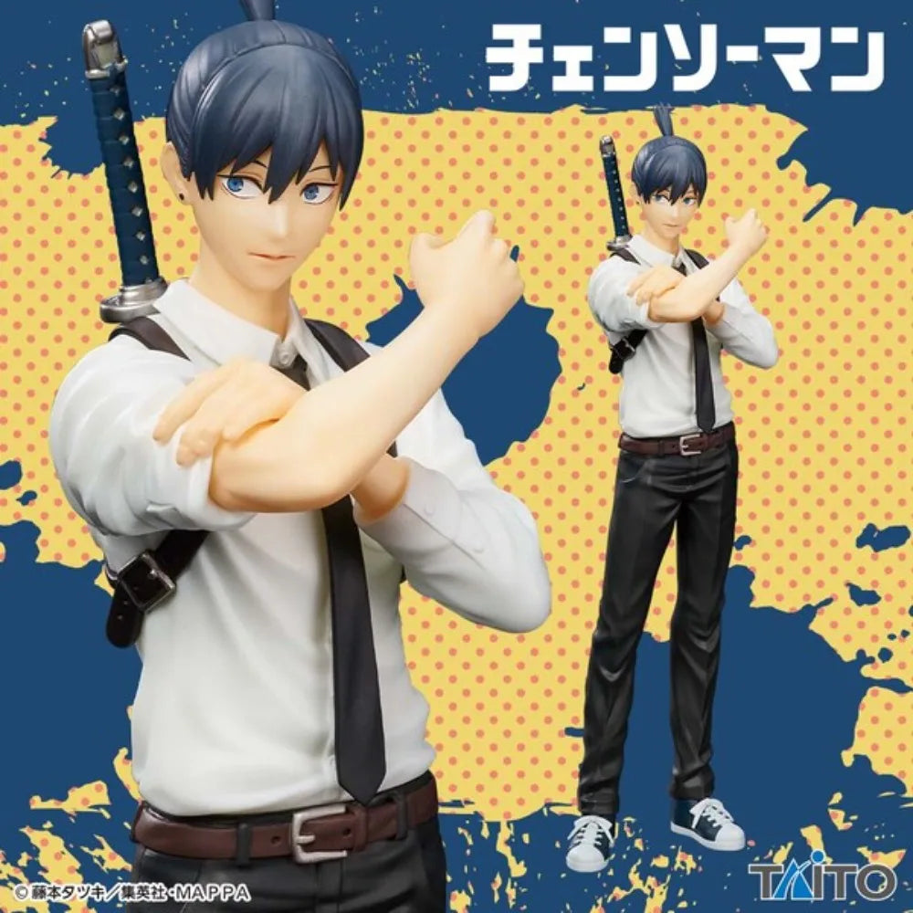 In Stock TAITO Original Genuine Anime Chainsaw Man Hayakawa Aki 18cm Collections Models Toy Figure Birthday Gift