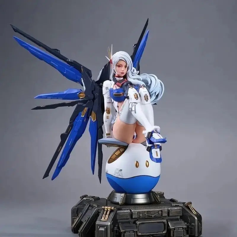 Premium Mecha Girl Mechanical Two-Dimensional Gundam Robot Figure Collectible GK Decoration–Ideal for Anime Toys Enthusiasts