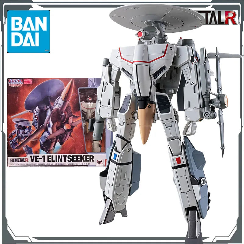 Bandai Original HI-METAL R VE-1 Erin Seeker  Anime Action Figures Toys for Boys Christmas Gift Collectible Model Ornaments