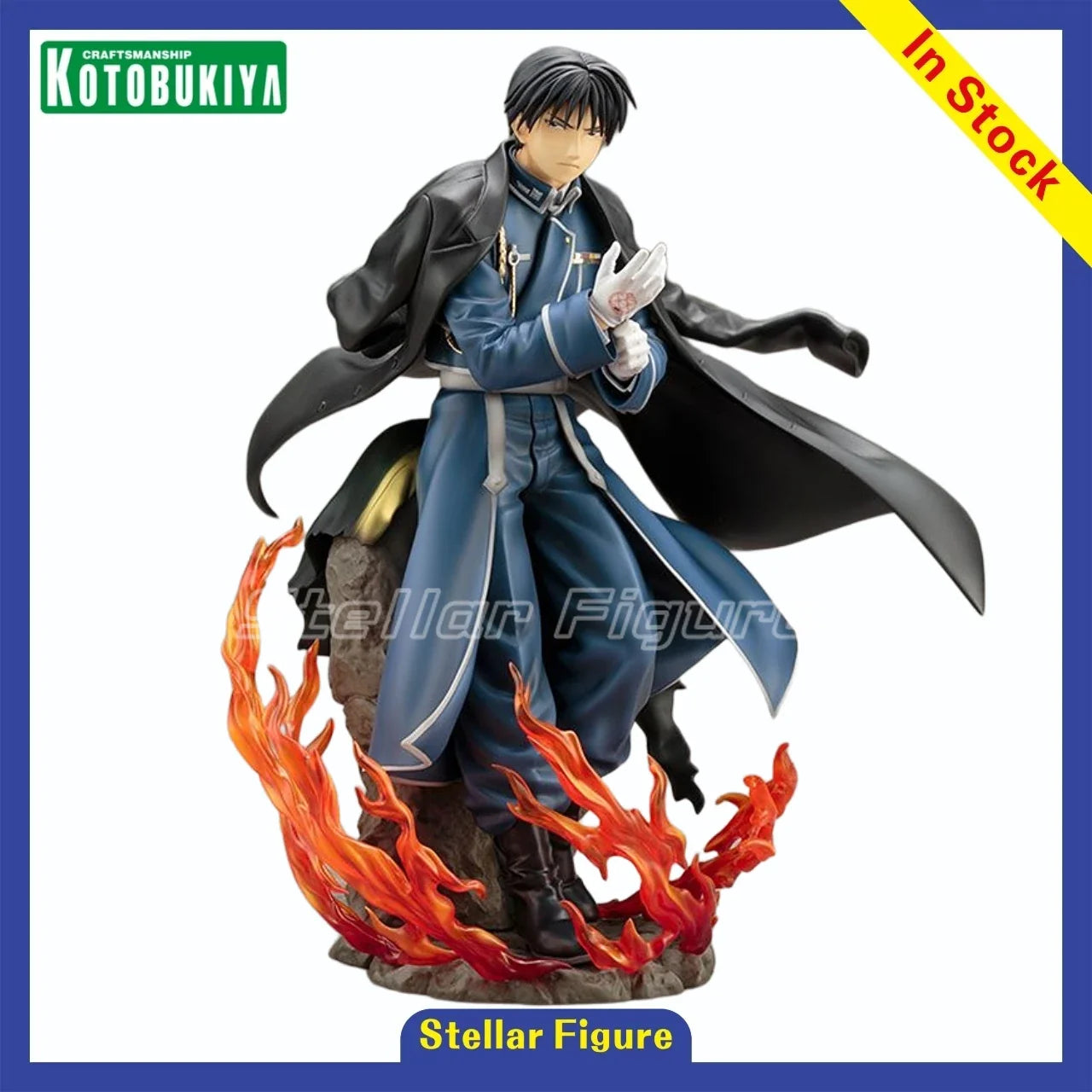 【SF】In Stock Kotobukiya ARTFX J FULLMETAL ALCHEMIST Colonel Roy Mustang 1/8 Scale Figure Model Toys Gifts