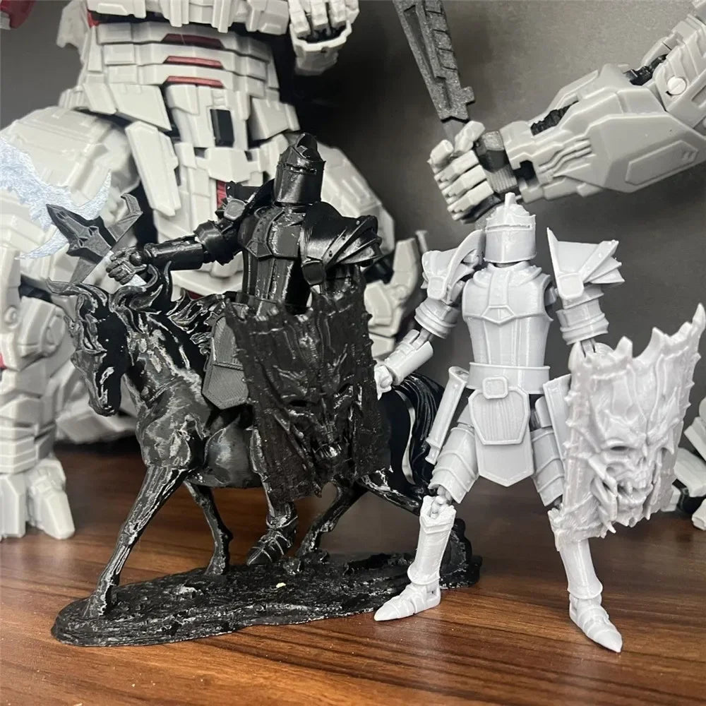 3D Printed Medieval Knight Character Movable Multi-joint for Living Room Decoration Decorative Figurines Kids Toy Decoration
