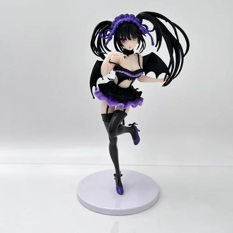 24cm KDcolle Date A Live Kurumi Tokisaki Anime Girl Figure Date A Bullet Yatogami Tohka Action Figure Adult Sexy Model Doll Toys