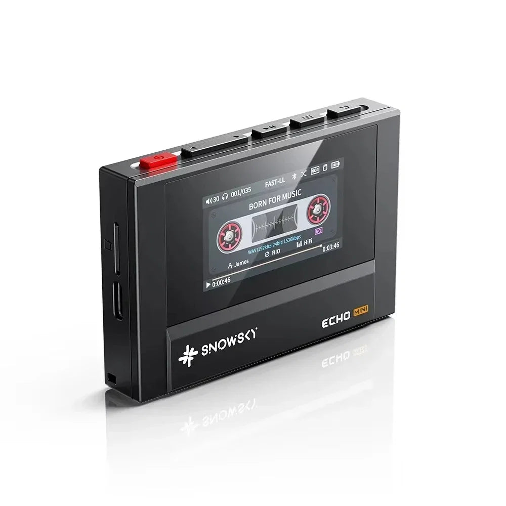 Fiio Snowsky Echo Mini Wireless Bluetooth Mp3 Mini Walkman 8GB Custom Support Dsd Retro Portable Bluetooth Player Music Gift Man
