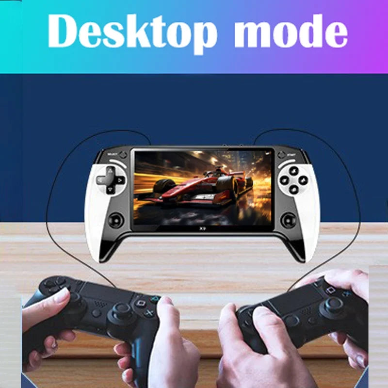 X9 portable game console, 5.5-inch HD screen, multiple languages, retro GBA Arcade video, 8 simulators with 360° non-slip joysti