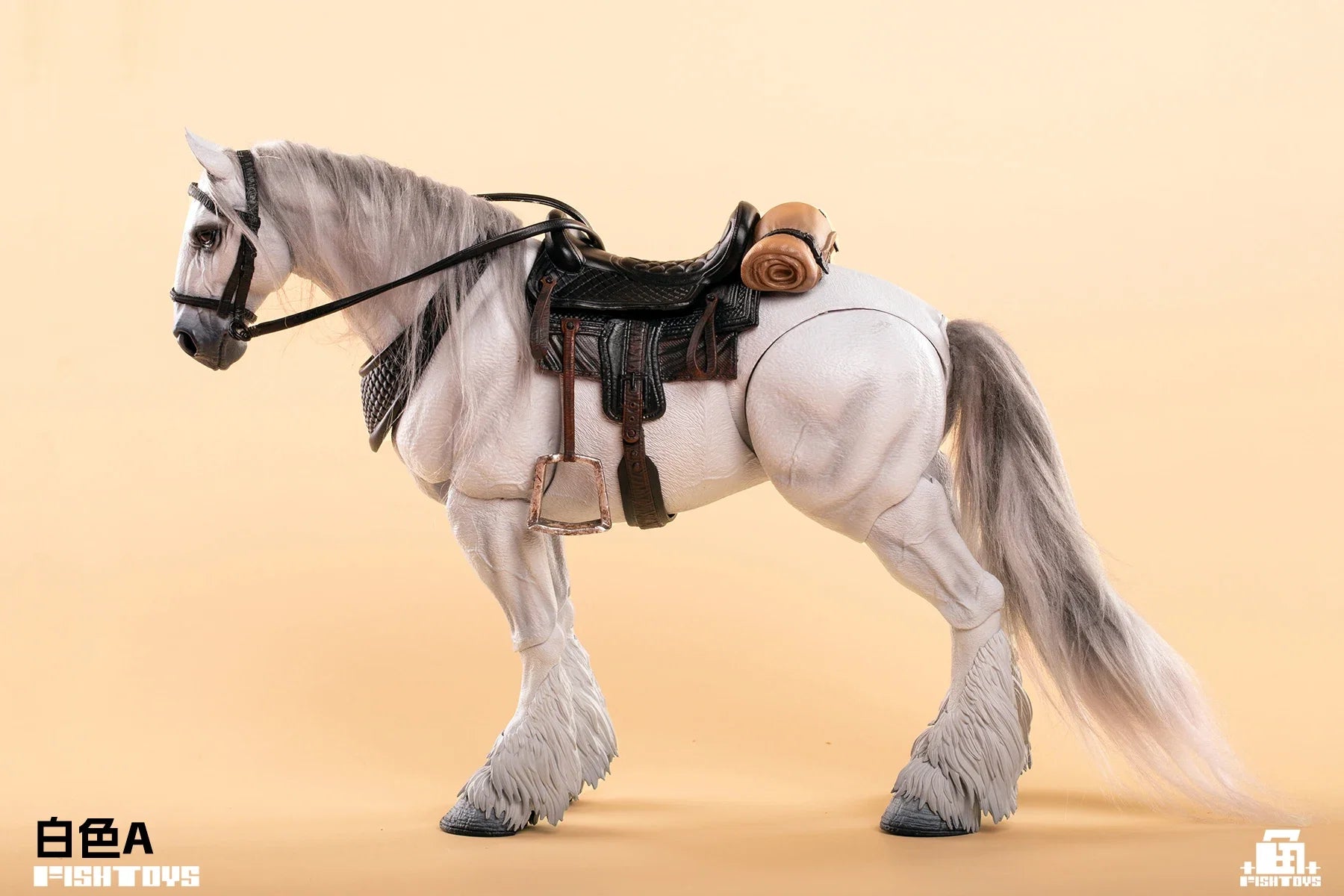 Pre-sale FISHTOYS Fish Play Knight War Horse War Beasts 1/12 Animal Action Figure Mount Accessories Statue Customized Decoration