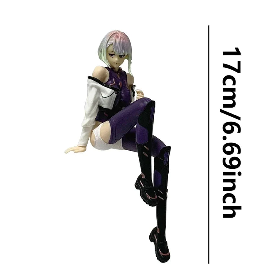 17cm Cyberpunk Edgerunners Anime Figure Super Hacker Lucy Action Figure Street Man David Figurine PVC Adult Collection Model Toy