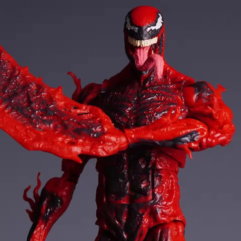 Legends Series Carnage Action Figure Red Venom Figurine Change Face Statue Model Doll Collectible Customized Decorate Gift Toy