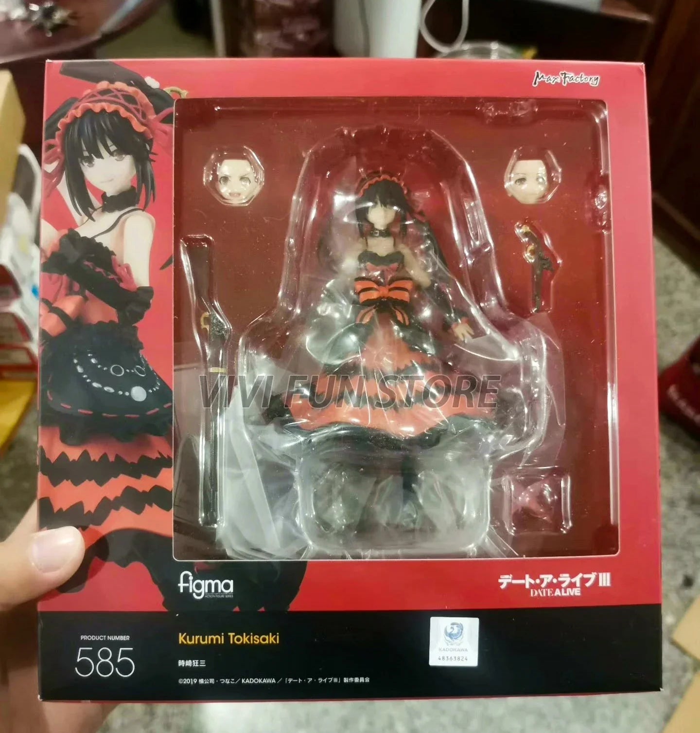 In Stock figma 585 Tokisaki Kurumi Movable Model Toys MAX FACTORY MF DATE A LIVE Nightmare Beautiful Girl Model