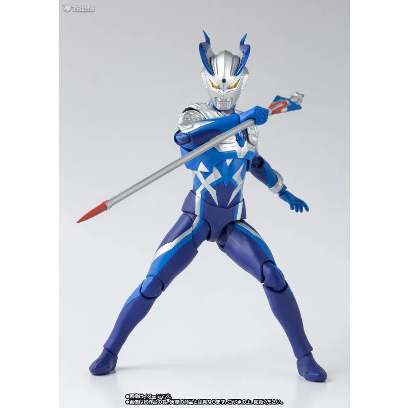 BANDAI Original S.H.Figuarts Series Strong Corona&Moon God Miracle Form Ultraman Sailor Anime Action Figures Toys for Boys Gift