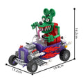 MOC Rat Fink Crazy Driver Building Blocks Set Unique Collectible Figure Vehicle Model Toy For Adult Gift