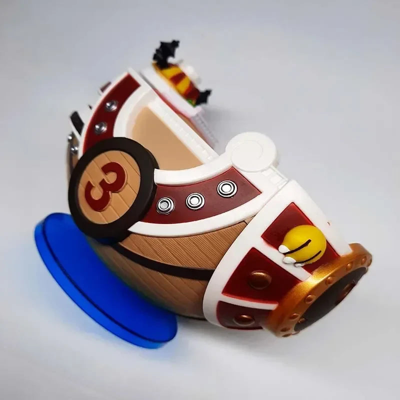 One Piece Figure Luffy THOUSAND SUNNY Going Merry Assembling Boat Model Pirate Ship Decor Collectible Gifts for Children Boy