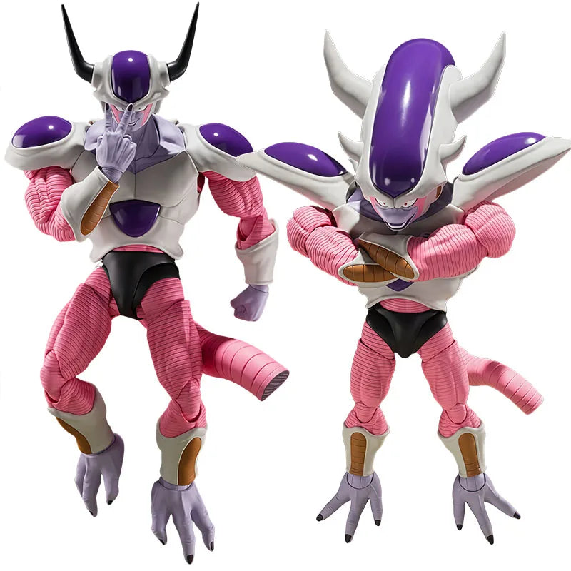 Bandai Genuine S.H.Figuarts Anime FigureDragon Ball Z Frieza Second Form & Frieza Third Form Action Figure Toys for Boys Kids