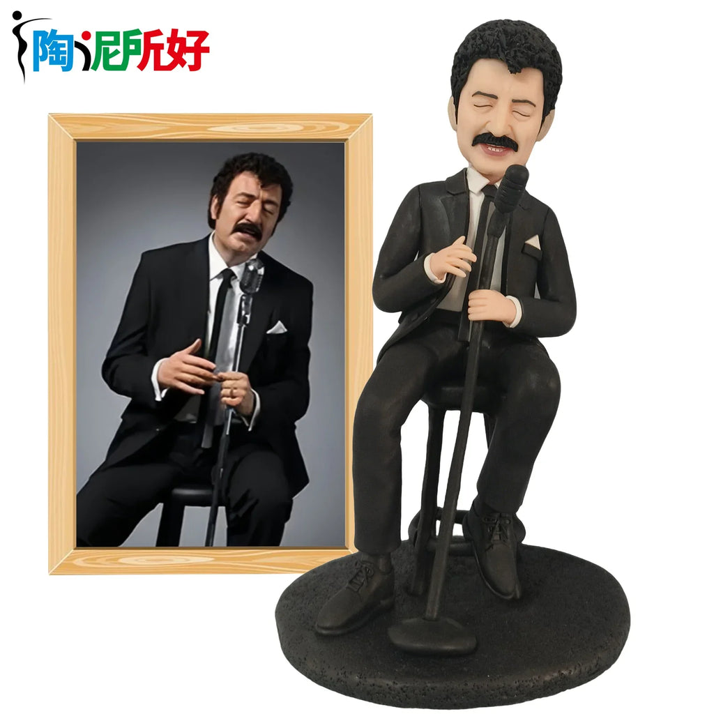 Custom Bobblehead Figure,Full Body Customization on Pictures,Personalized Bobblehead Doll Christmas Gift for Parents and Family
