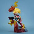 26 cm/10,24 Zoll Anime Digimon Adventure Figur Agnimon Actionfiguren PVC-Statue Desktop-Ornament Sammlung Modell Spielzeug Geschenke