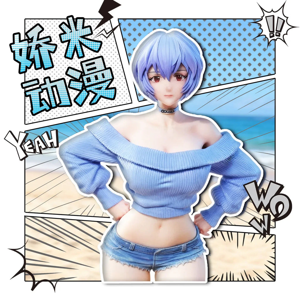 30CM NEON GENESIS EVANGELION Ayanami Rei Ver Girl Figure hard pvc toy Game Statue Adult Collection Anime Action Model Doll Gift