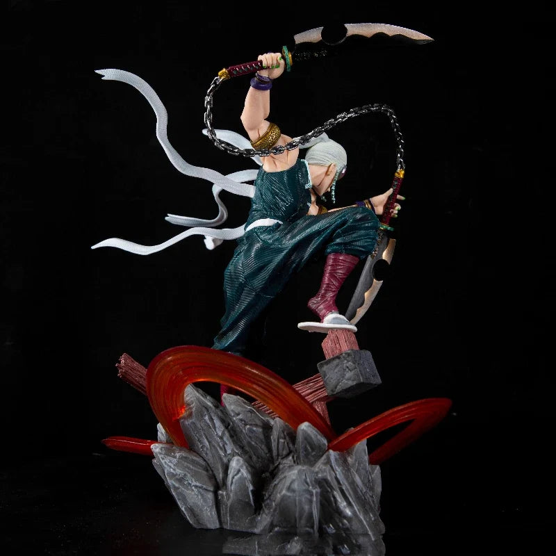 Demon Slayer Gk Tengen Uzui Dual Head Sculpt Static Statue Desktop Ornament Pvc Anime Fugure Model Toys Collection Trendy Gifts