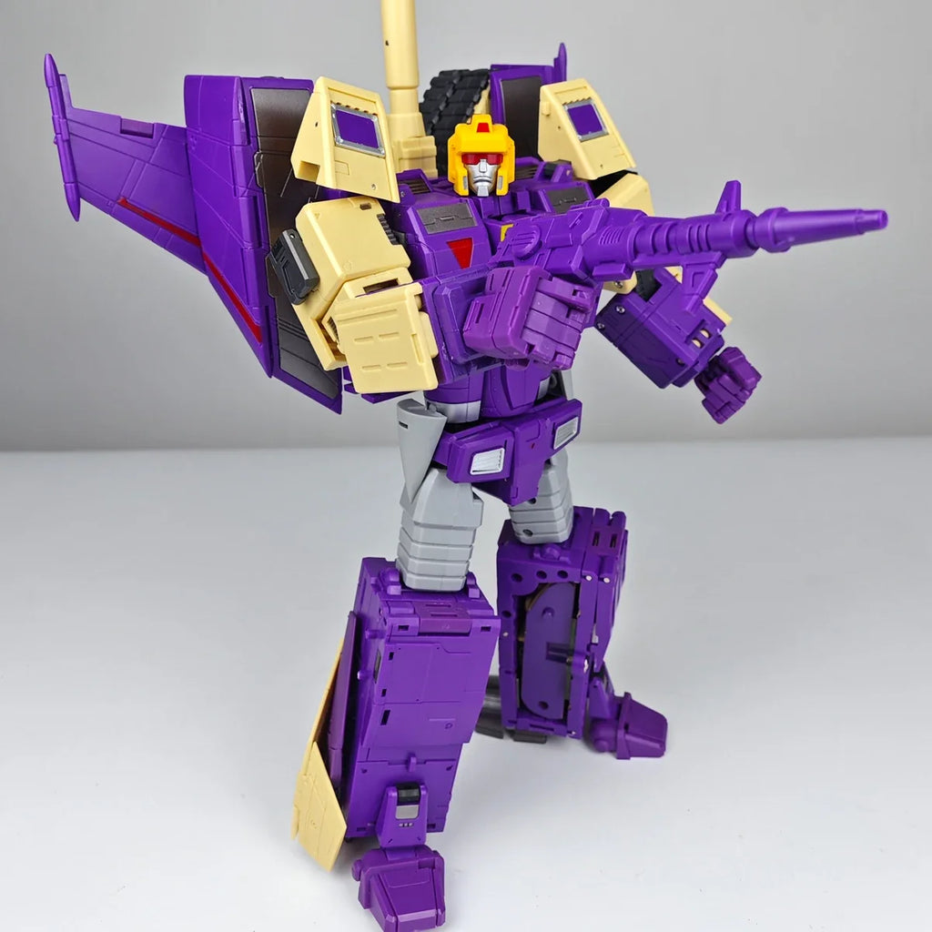 DX9 Transformation D08 25cm Bliztwing Lightning Gewalt Three-transformation Aircraft Tank Animation G1 Action Doll Model Robot