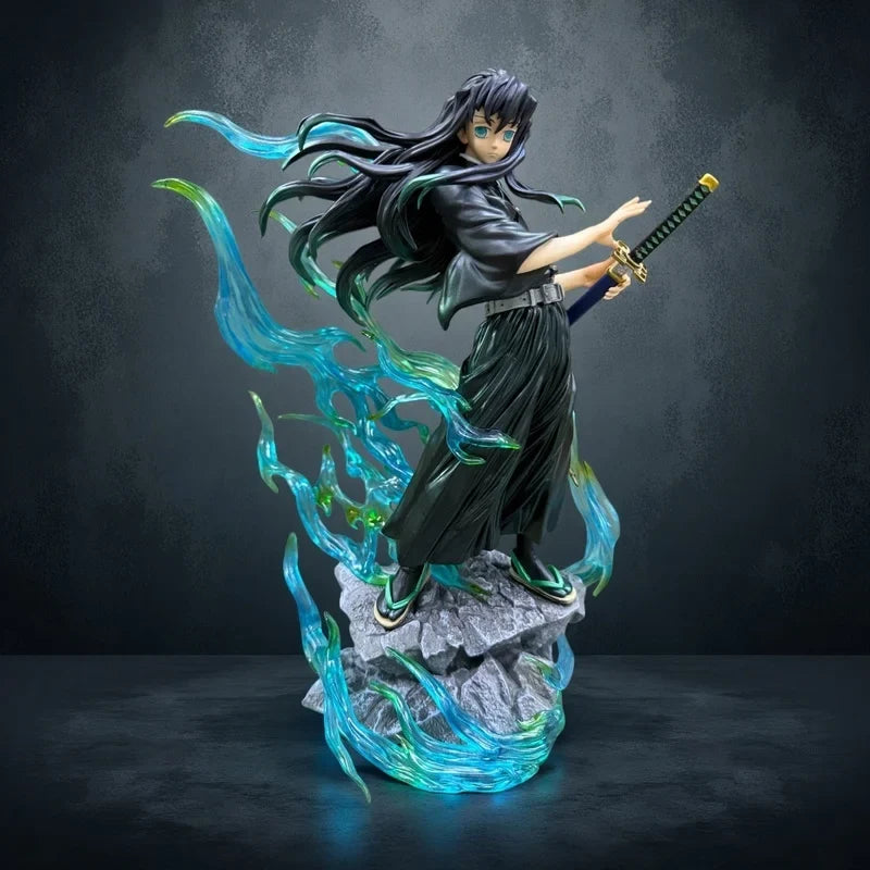 2025 New In Stock Demon Slayer Anime Figures Tokitou Muichirou Figure Pvc Statue Collectible Model Desk Decoration Toys Gifts