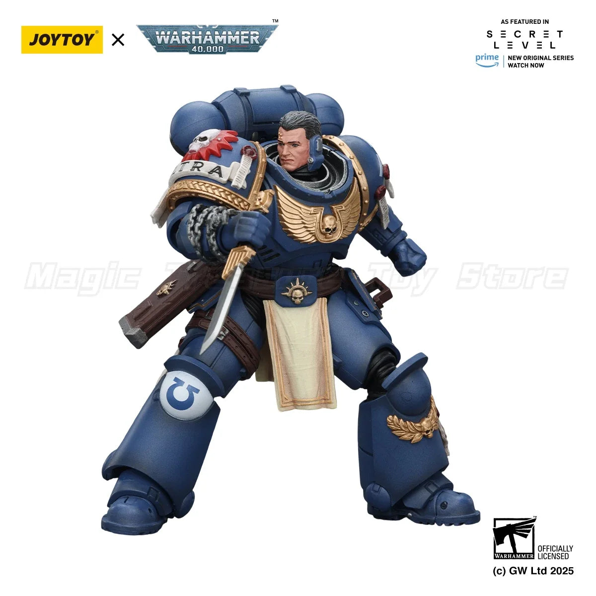 【In stock】JOYTOY Warhammer 40K Ultramarines Titus with Laurels of Victory 1/18 Action Figure Model Toy