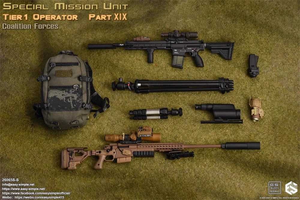Limited Version 1/6 EASY&SIMPLE ES 26065SS US. Special Mission Unit Operation Full Set Movable Action Figure Full Set Toys Model