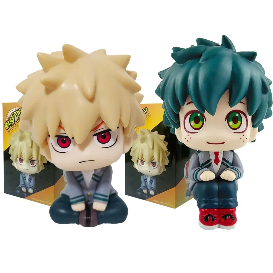 10cm Boku no Hero Academia Anime Figure Midoriya Izuku Action Figure Bakugo Katsuki/Todoroki Shoto Figurine PVC Collection Toys