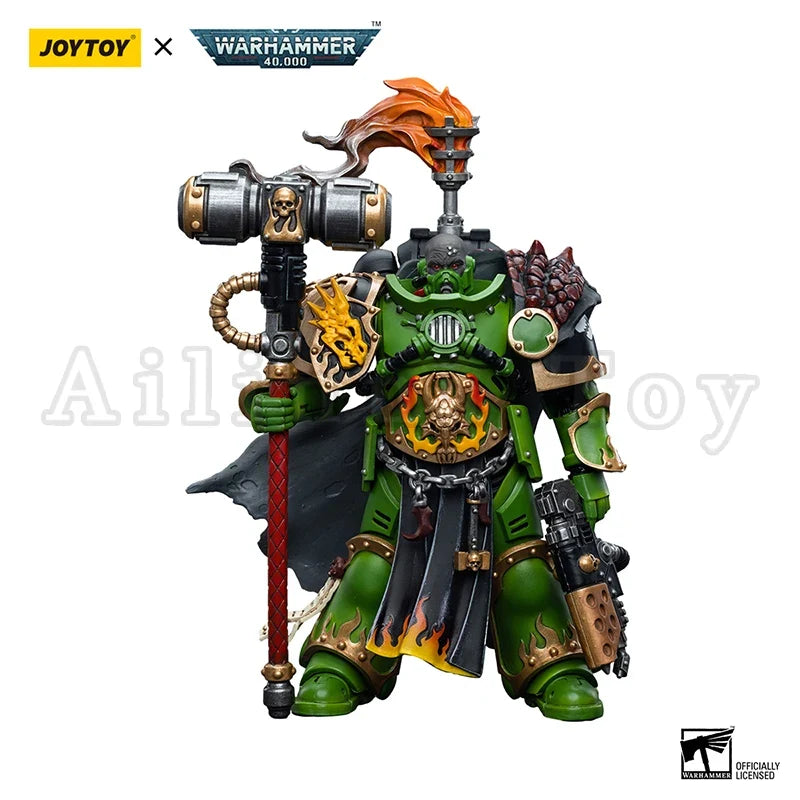 JOYTOY 1/18 Action Figure 40K Salamanders Captain Adrax Agatone Re-issue Version Anime Model Toy