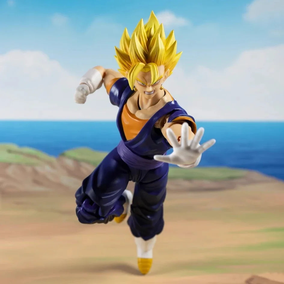 In Stock Dragon Ball Z Vegetto Action Figure KO Goku Vegeta Shf Anime Figures Model Joints Movable Collection Statue Custom Gift
