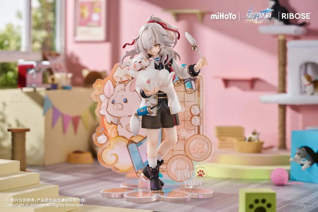 【In stock】Original RIBOSE RISE UP Series Honkai: Star Rail Xiaobudian Cat Series Figure Jingyuan Model Toys and Figure Gifts