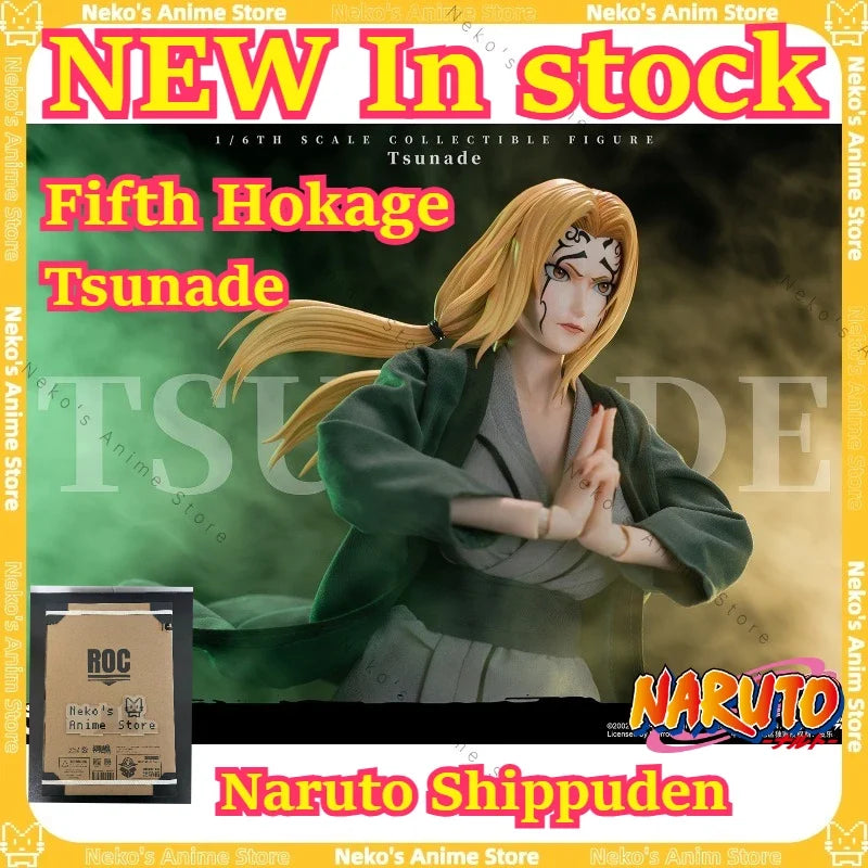 【In Stock】ROCKET TOYS Naruto Shippuden Fifth Hokage Tsunade Collectibles Action Figure Anime Model  Desktop Doll Trendy Toys