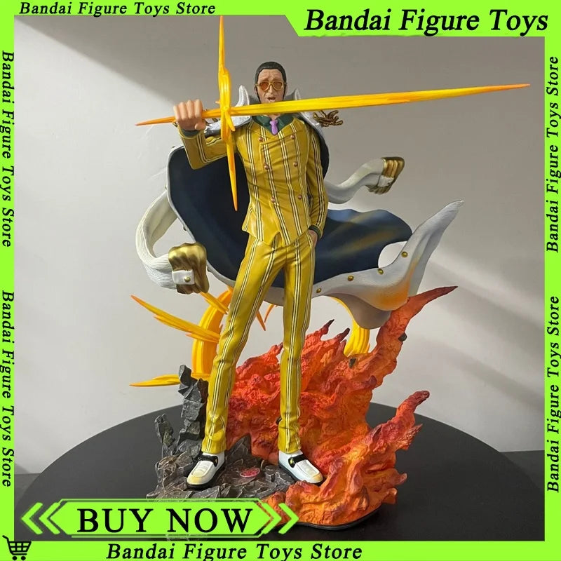 28CM One Piece Borsalino Anime Figur 3 große Generäle Kizaru 2 Gesten Actionfigur Modell Comic Zimmer Dekor Weihnachtsgeschenke