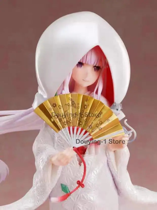 In Stock Re:0 White wedding dress Japanese dress F:Nex Furyu ornament Anime Action Collection Figures Model Toys