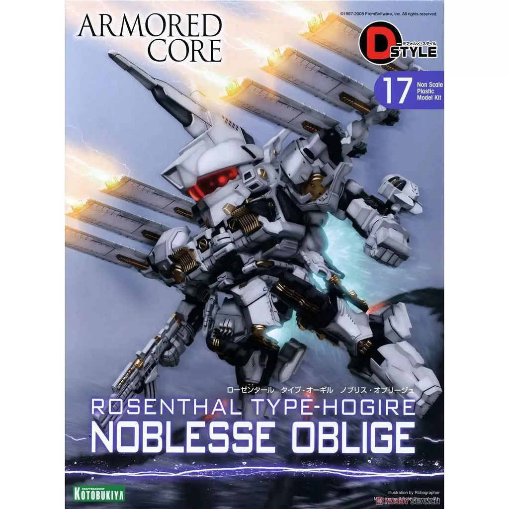 In Stock Kotobukiya Armored Core Kp-209d-Style17 Oblesseoblige Plastic Model Kit Action Figure Collectible Model Gifts Toys