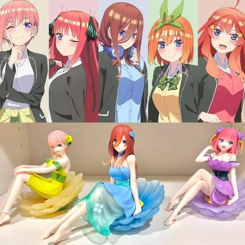 In Stock Genuine Furyu Bloo-Me! The Quintessential Quintuplets Nakano Ichika Nino Miku Yotsuba Itsuki Pvc Anime Action Figures