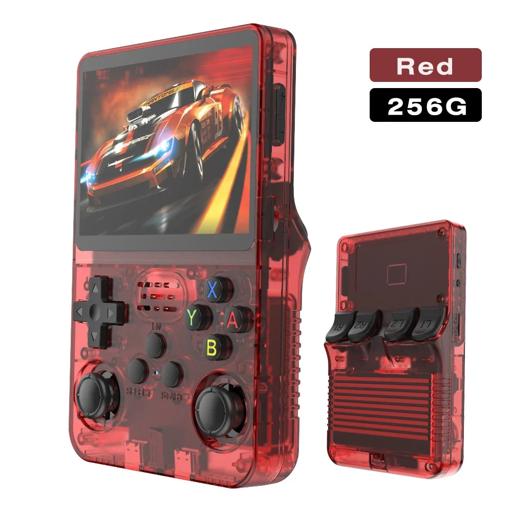 BOYHOM 256G/128G/64G R36S ARKOS 2.0 Retro Handheld Game Console 3.5'' IPS screen,Portable Pocket Game Player for  children gift