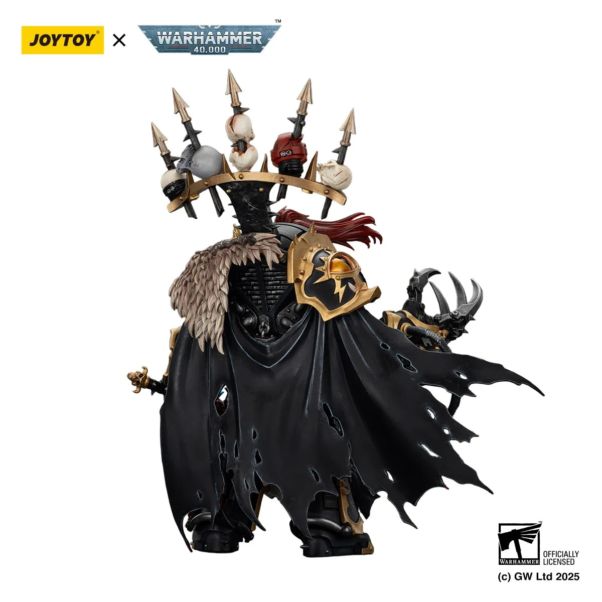 JOYTOY 1/18 Action Figure Warhammer 40K Black Legion Abaddon the Despoiler with Drach'nyen and the Talon of Horus figures Toys