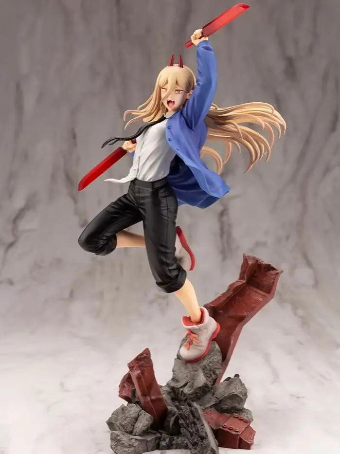 Judai Original Kotobukiya ARTFX J Chainsaw Man Power Pawaa Blond Fiend PVC Action Figure Model Doll Toys