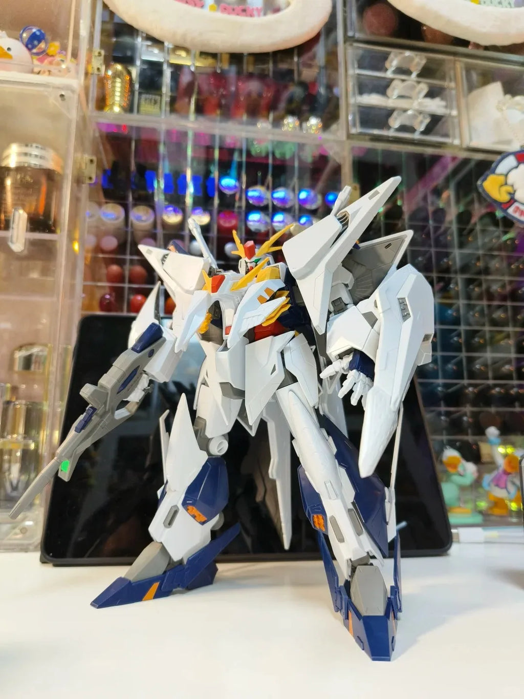 New JUJIANG HG 1/144 RX-105 XI Assembly Model Kit Collection Action Figures Plastic Model Kits Robot Toys Hobby Kids Gift
