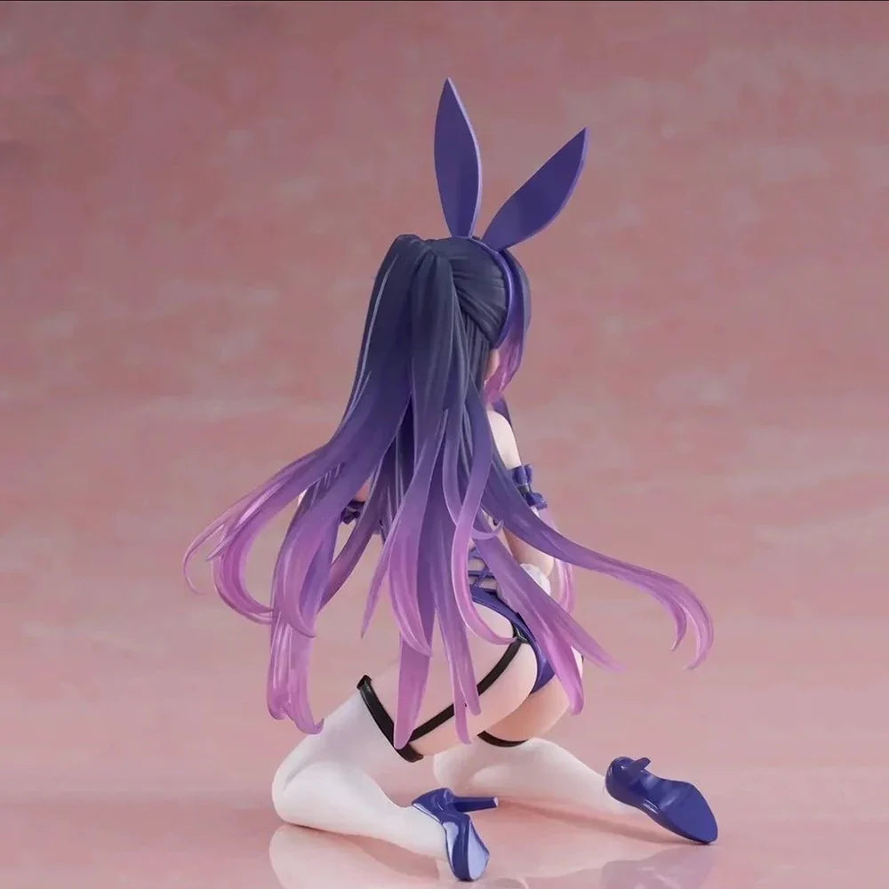 Anime Figure Yatogami Tohka figure bunny girl kneeling action figure Tokisaki Kurum figurine PVC Girl Model Toy Statue Gift 18cm