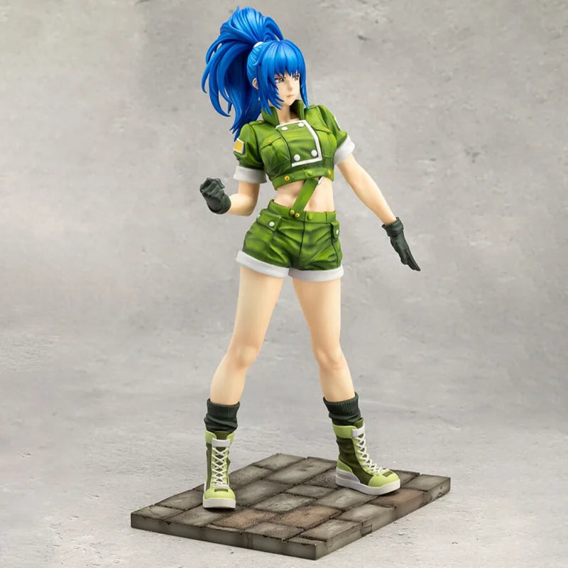 Kotobukiya Original Genuine The King of Fighters '97 Leona Heidern Bishoujo Statue 1/7 Model 21.5cm Figure Toys Birthday Gift