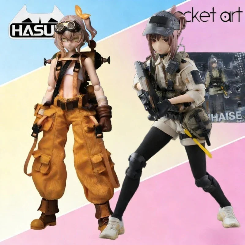 HASUKI Pocket Art Series Modellbausatz | Anime Miniaturfigur Bausatz | DIY Sammlerstück für Bastler & Erwachsene
