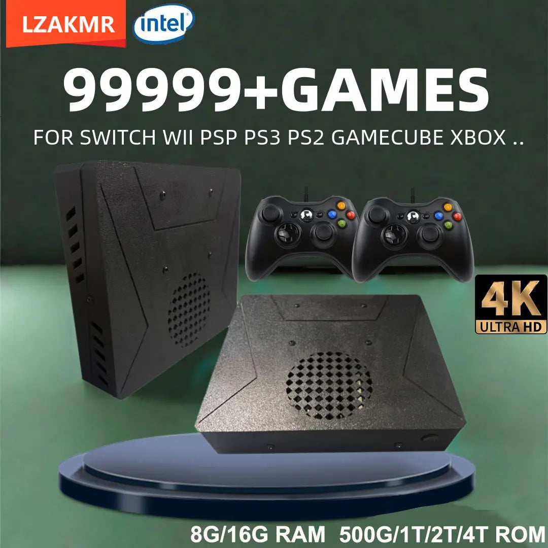 LZAKMR NEUES Upgrade S1 Game Box Dual-System Windows11 2/4TB Spielesystem 99999+SPIELE für SWITCH PS2 PS3 WII SS GAMECUBE Sega Saturn