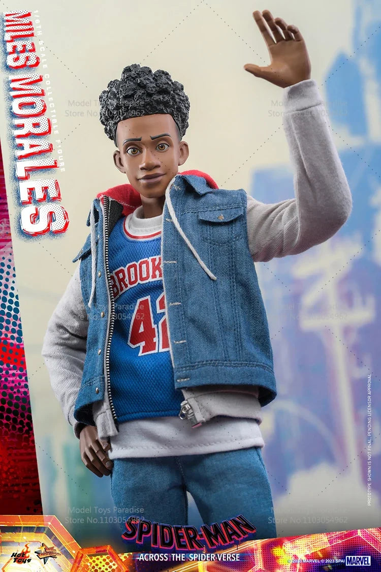 HotToys MMS710 1/6 Collectible Toys Ultimate Spider-Man Across the Spider-Verse Super Hero Soldier 12'' Action Figure Model Gift