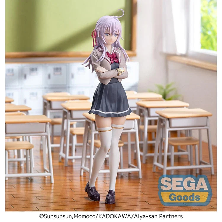 Original SEGA Luminasta Alya Sometimes Hides Her Feelings in Russian Alisa Mikhailova Kujou Anime Figure Action Figure Model Toy