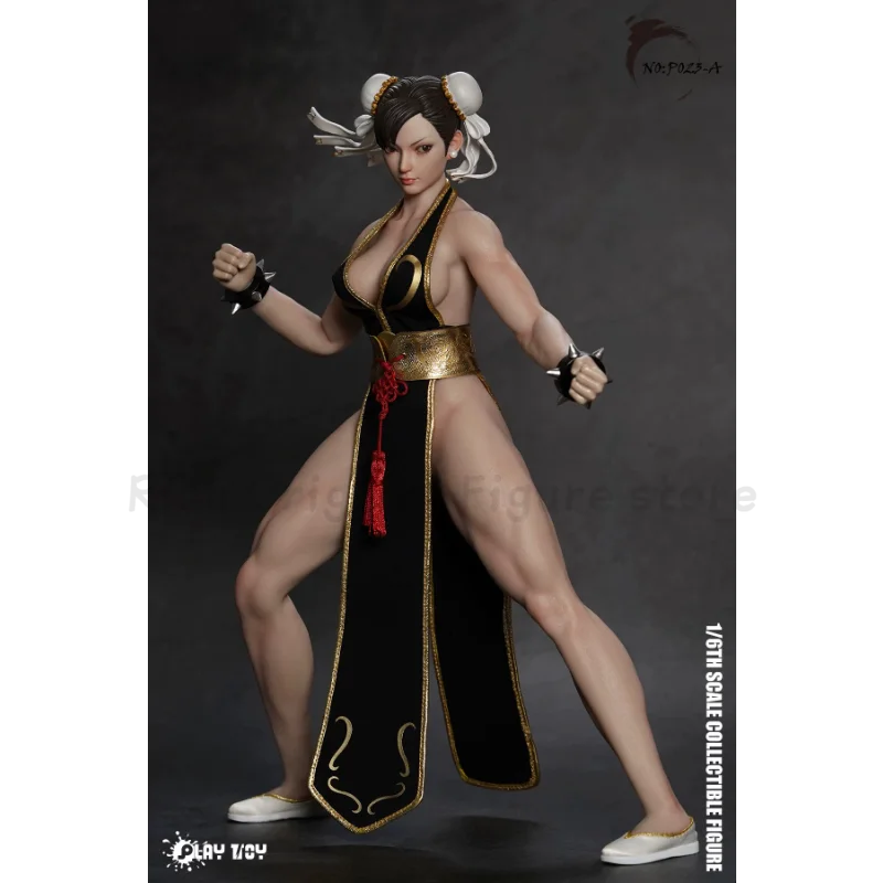【In Stock】Original PLAY TOY P023 Street Fighter Chun Li Animation 1/6 Action Figure Model Toys Ornaments