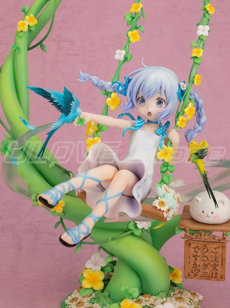 Original F:NEX Are You Going To Have Some Rabbit Today? Kafuu Chino Anime Figure Model Gift